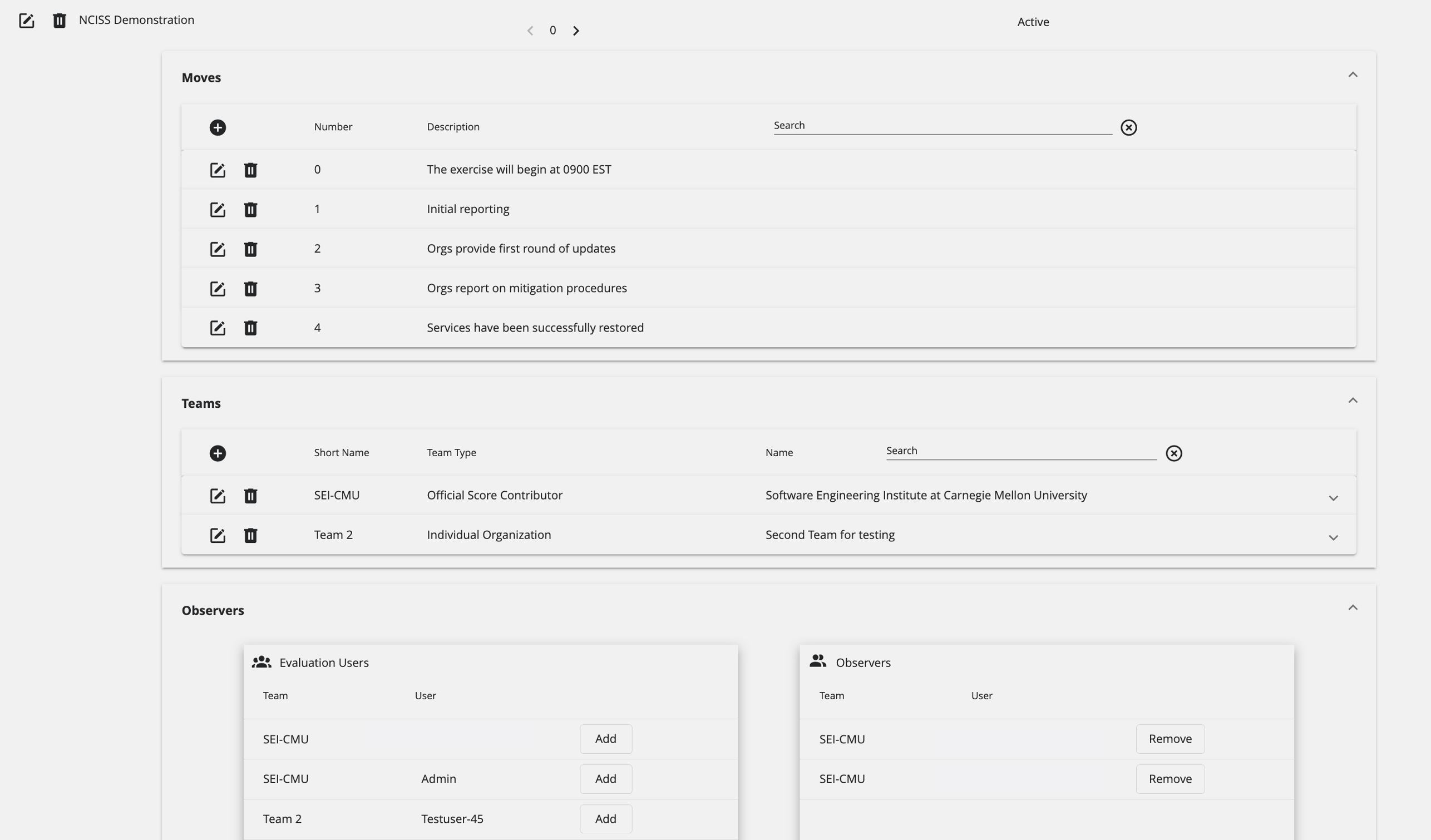 Configure Evaluation OE