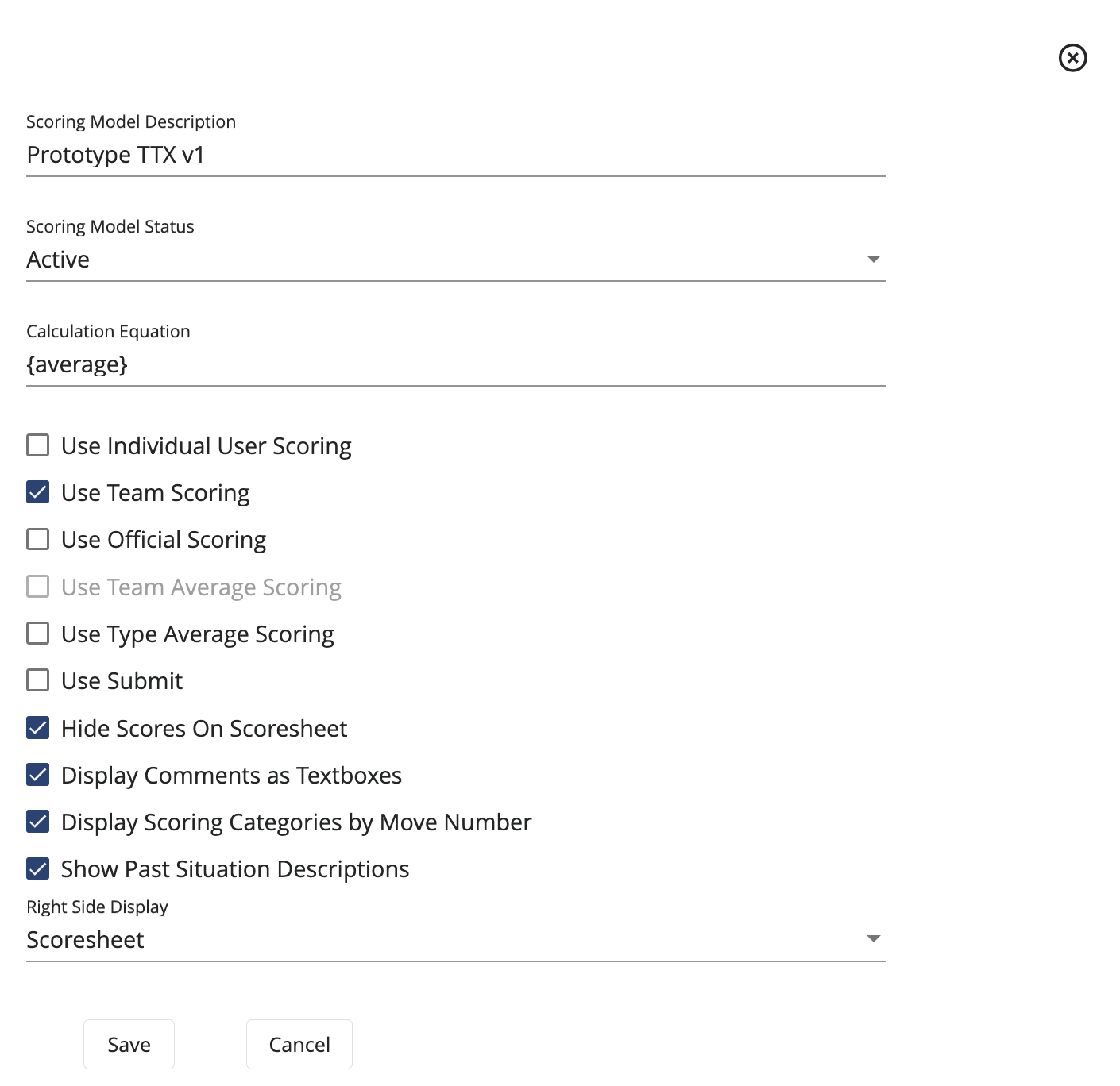 Add Scoring Model OE