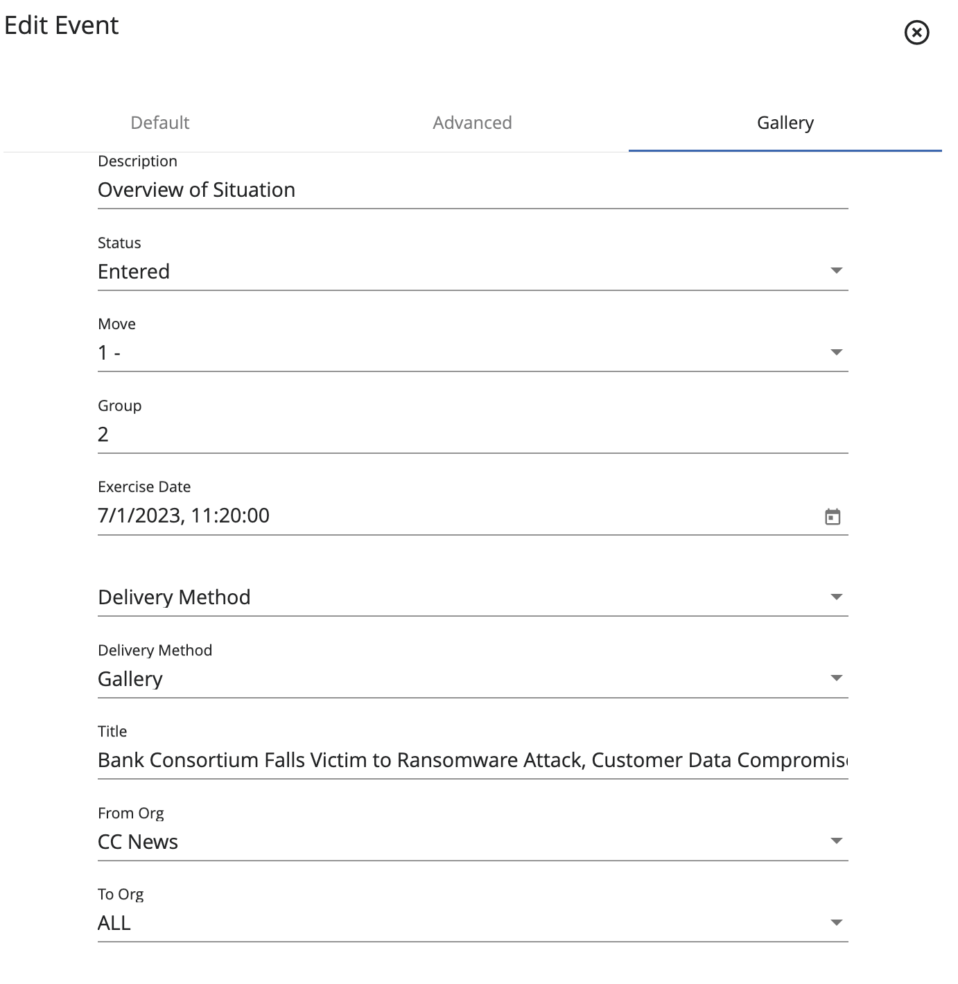 Blueprint Add Event Gallery OE