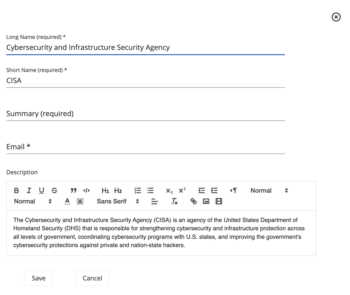 Blueprint Add Organization Template OE