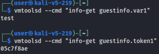 using the vmtoolsd command