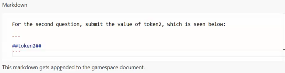 What to enter in the Markdown field