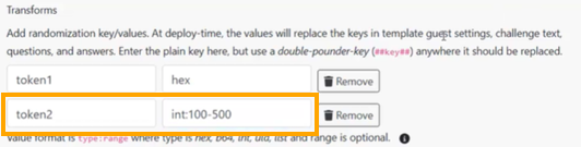 New transform called token2